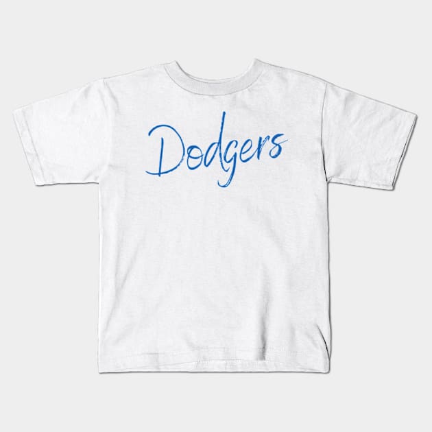 dodgers Kids T-Shirt by soft and timeless